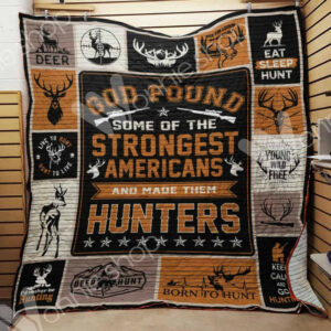 Deer Hunting Quilt Blanket DHC0302630TD , 50 x 60 Inch, Quilt Bed Set