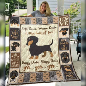 Dachshund Quilt Blanket DHC1312498VT , 50 x 60 Inch, Quilt Bed Set