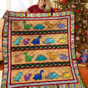 Dinosaur Quilt Blanket BBB311019HT , 50 x 60 Inch, Quilt Bed Set