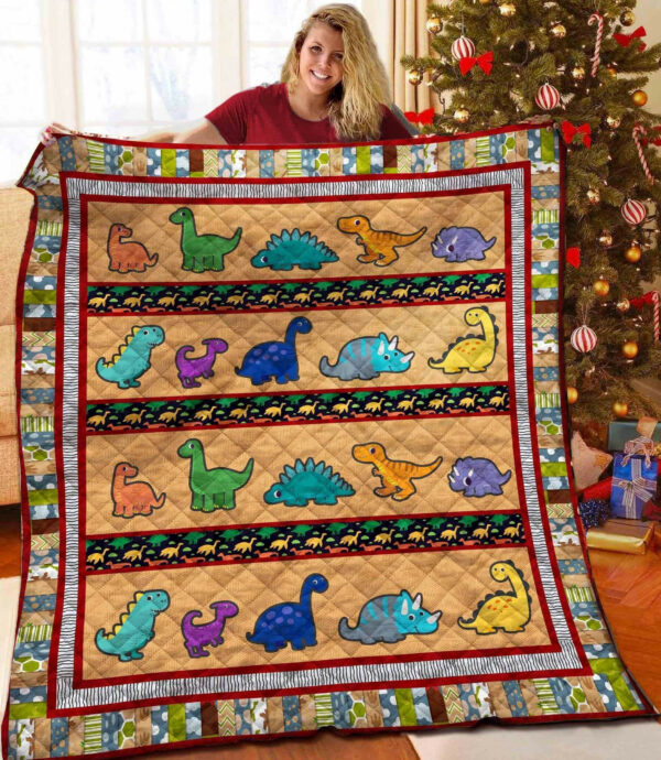 Dinosaur Quilt Blanket Bbb311019Ht , 50 X 60 Inch, Quilt Bed Set