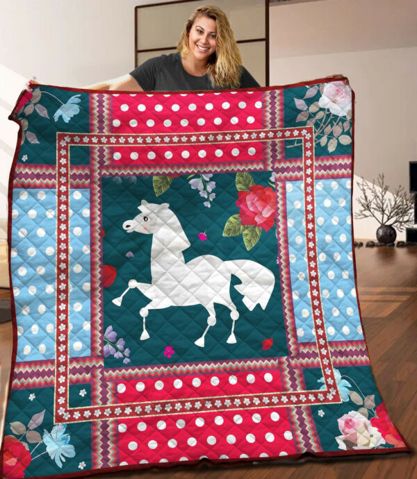Horse Quilt Blanket C9B28051Ta , Quilt Bed Set Size Single, Twin, Full, Queen, King, Super King