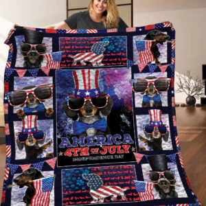 Dachshund Quilt Blanket C9B080601TA , 50 x 60 Inch, Quilt Bed Set