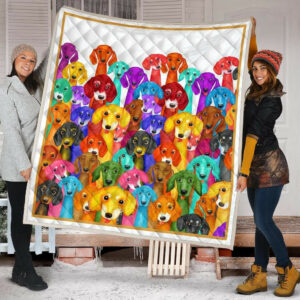 Dachshund Quilt Blanket Dhc09121514Dd , 50 x 60 Inch, Quilt Bed Set