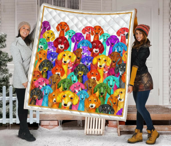 Dachshund Quilt Blanket Dhc09121514Dd , 50 X 60 Inch, Quilt Bed Set