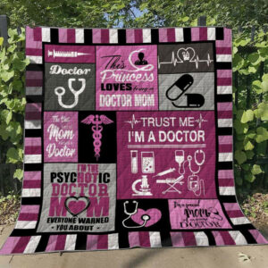 Doctor Mom CG120607 Quilt Blanket , 50 x 60 Inch, Quilt Bed Set