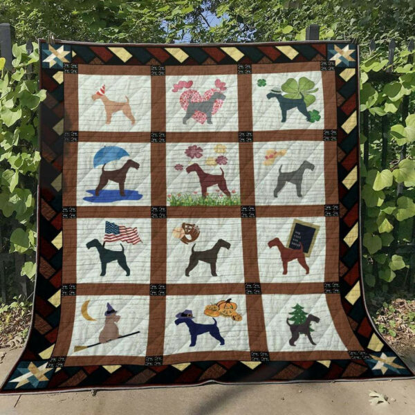 Fox Terrier Tl280511 Quilt Blanket , 50 X 60 Inch, Quilt Bed Set