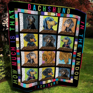 Dachshund DTH170910HD Quilt Blanket , 50 x 60 Inch, Quilt Bed Set