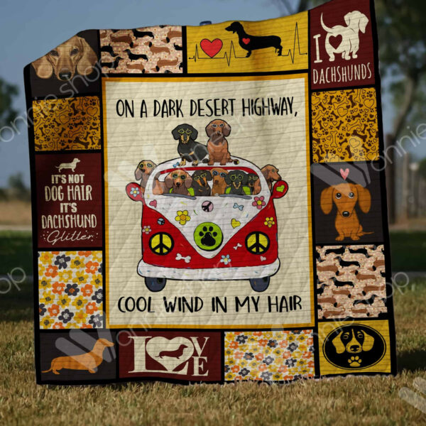 Dachshund Dog Quilt Blanket Dhc0302776Td , 50 X 60 Inch, Quilt Bed Set