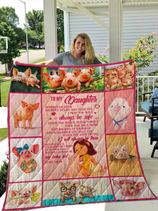 Pig My Baby Girl Quilt Blanket Dhc04011090Dd , Quilt Bed Set Size Single, Twin, Full, Queen, King, Super King