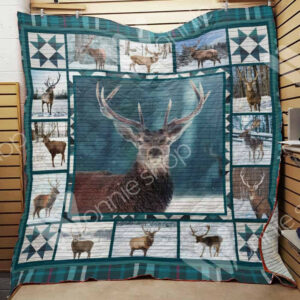 Deer Hunting Quilt Blanket DHC1102431TD , 50 x 60 Inch, Quilt Bed Set