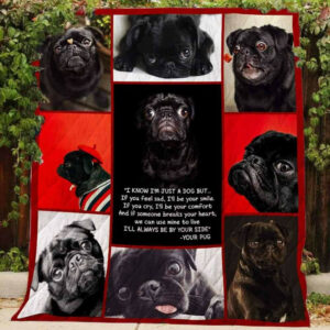 Pug Quilt Blanket DHC13121630VT , 50 x 60 Inch, Quilt Bed Set