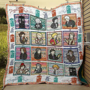 Doctor Who – All Doctor Who Image Funny 3D Quilt Blanket on Sale Now , Quilt Bed Set Size Single, Twin, Full, Queen, King, Super King