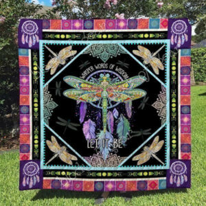 Dragonfly CLD170747 Quilt Blanket , 50 x 60 Inch, Quilt Bed Set