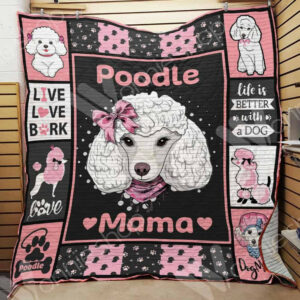 Poodle Dog Quilt Blanket DHC0102925TD , 50 x 60 Inch, Quilt Bed Set