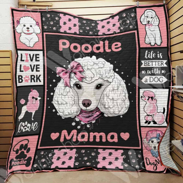 Poodle Dog Quilt Blanket Dhc0102925Td , 50 X 60 Inch, Quilt Bed Set