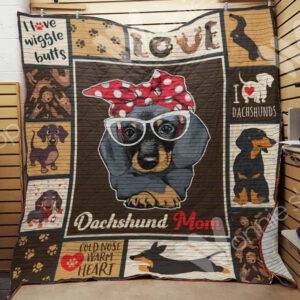 Dachshund Dog Quilt Blanket DHC1002643TD , 50 x 60 Inch, Quilt Bed Set