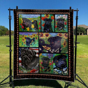 Pug TD2809734 Quilt Blanket , 50 x 60 Inch, Quilt Bed Set