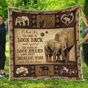 Quilt Blanket Elephants Beside You Dhc09121250Dd , 50 x 60 Inch, Quilt Bed Set