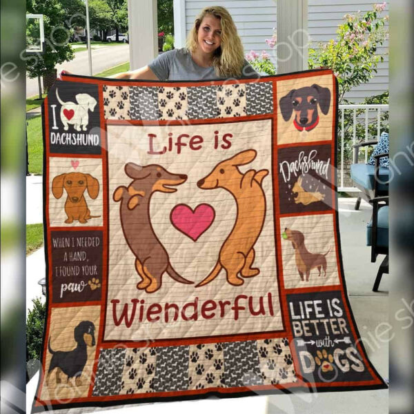 Dachshund Quilt Blanket Dhc1312499Vt , 50 X 60 Inch, Quilt Bed Set