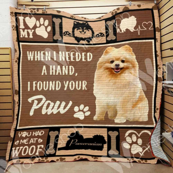 Pomeranian Dog Quilt Blanket Dhc05021299Td , 50 X 60 Inch, Quilt Bed Set