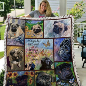 Pug My Little Cute Things Quilt Blanket DHC31121514TD , 50 x 60 Inch, Quilt Bed Set