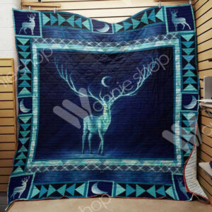 Deer Hunting Quilt Blanket DHC03021496TD , 50 x 60 Inch, Quilt Bed Set