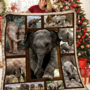 Elephant 01 Elephant 0312 Quilt Blanket Dhc0401984Dd , 50 x 60 Inch, Quilt Bed Set