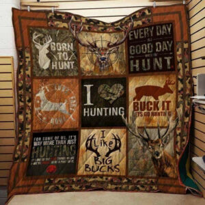 Deer Hunting CLA1610717Q Quilt Blanket , 50 x 60 Inch, Quilt Bed Set