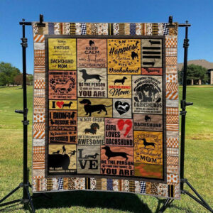Dachshund TD2809334 Quilt Blanket , 50 x 60 Inch, Quilt Bed Set