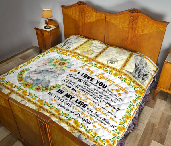 Daughter To Mom Quilt Blanket Dhc02011595Dd , 50 X 60 Inch, Quilt Bed Set