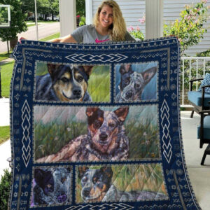 Blue Heelers Quilt Blanket DHC2911240VT , 50 x 60 Inch, Quilt Bed Set