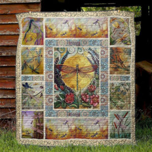 Dragonfly D9031 Quilt Blanket , 50 x 60 Inch, Quilt Bed Set
