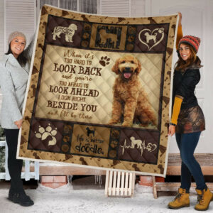 Quilt Blanket Dogs Goldendoodle Beside You Dhc09121229Dd , 50 x 60 Inch, Quilt Bed Set