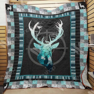 Deer Hunting Quilt Blanket DHC0102430TD , 50 x 60 Inch, Quilt Bed Set