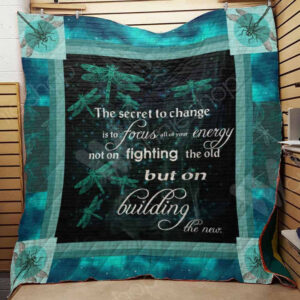 Dragonfly Quilt Blanket DHC0502579TD , 50 x 60 Inch, Quilt Bed Set