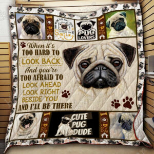 Pug Quilt Blanket DHC13123043VT , 50 x 60 Inch, Quilt Bed Set