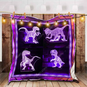 Dinosaur Light Quilt Blanket Kb3 Dhc1312659Dd , Quilt Bed Set Size Single, Twin, Full, Queen, King, Super King