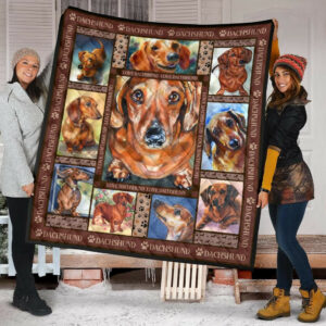 Dachshund Quilt Blanket Dhc09121584Dd , 50 x 60 Inch, Quilt Bed Set