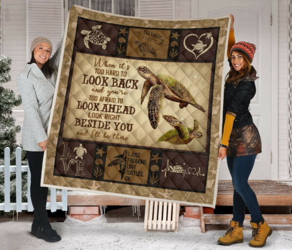Quilt Blanket Turtles Turtles Beside You Brown Dhc09121261Dd , Quilt Bed Set Size Single, Twin, Full, Queen, King, Super King