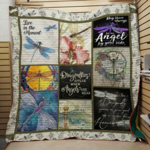 Dragonfly Quilt Blanket DHC1312632VT , Quilt Bed Set Size Single, Twin, Full, Queen, King, Super King