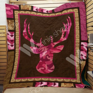 Deer Hunting Quilt Blanket DHC1102572TD , 50 x 60 Inch, Quilt Bed Set