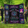August Hippie Girl Quilt Blanket Dhc03021068Td , 50 X 60 Inch, Quilt Bed Set