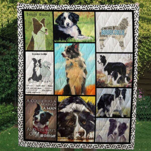 Border Collie Collie Baby Quilt Blanket DHC020120770TD , 50 x 60 Inch, Quilt Bed Set
