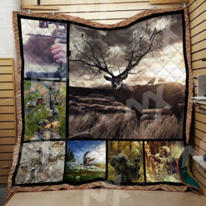 Deer Hunting Quilt Blanket DHC0910340VT , 50 x 60 Inch, Quilt Bed Set