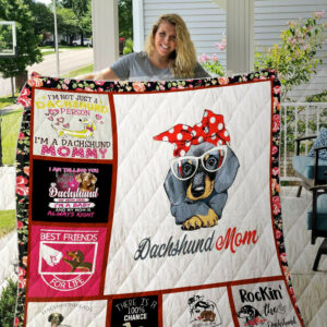 Dachshund Printed Quilt Blanket DHC1501591VT , 50 x 60 Inch, Quilt Bed Set