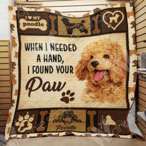 Poodle Dog Quilt Blanket DHC0102937TD , 50 x 60 Inch, Quilt Bed Set