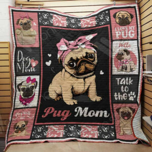 Pug Dog Quilt Blanket DHC1002619TD , 50 x 60 Inch, Quilt Bed Set