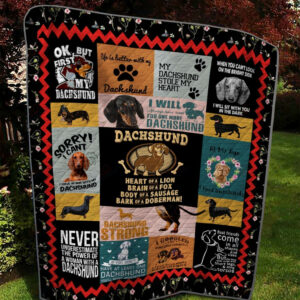 Dachshund DT2109509CL Quilt Blanket , 50 x 60 Inch, Quilt Bed Set