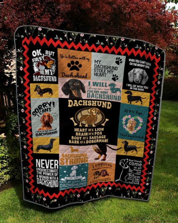 Dachshund Dt2109509Cl Quilt Blanket , 50 X 60 Inch, Quilt Bed Set