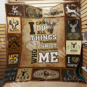 Deer Hunting Quilt Blanket DHC11021058TD , Quilt Bed Set Size Single, Twin, Full, Queen, King, Super King
